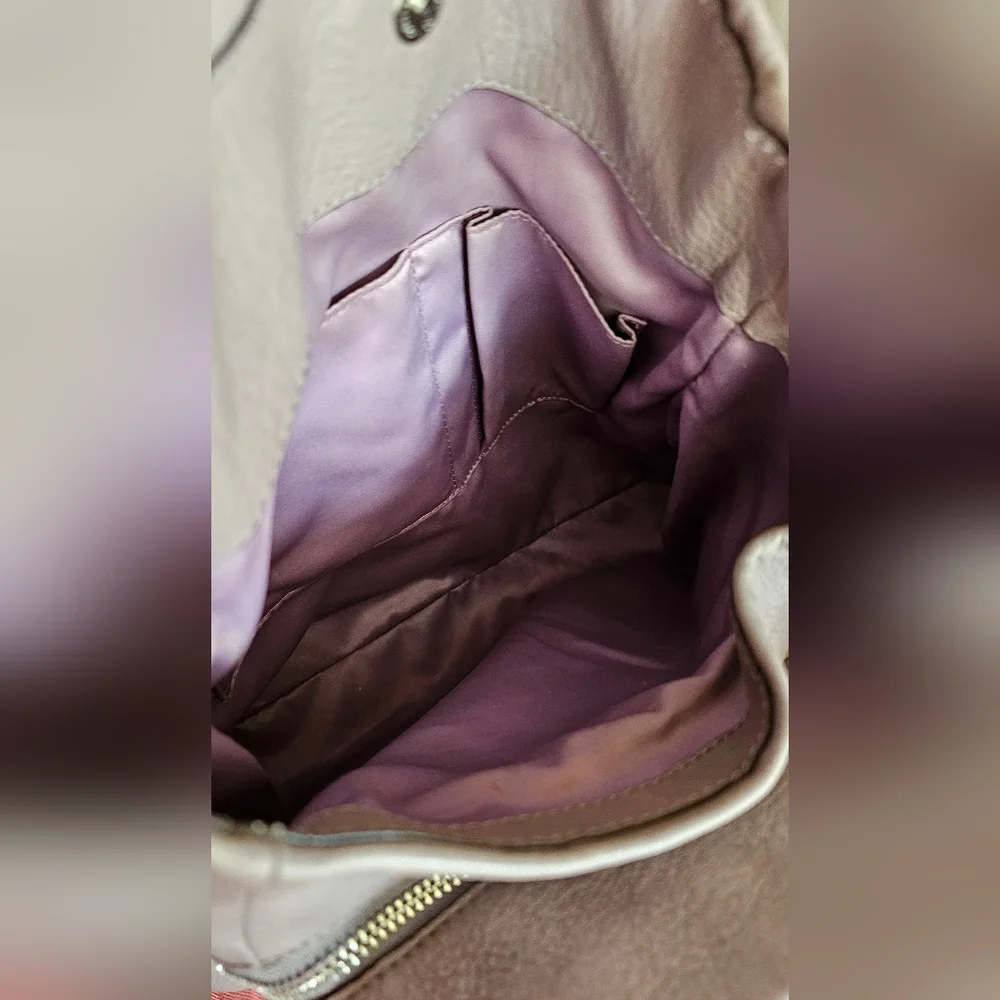 Coach Pebbled Leather Madison Phoebe In Taupe Preloved - Picture 10 of 16